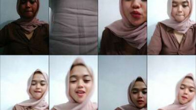 Hijabers lonte live pamer susu