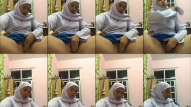 ABG Hijab rare pulang skolah langsung colmek