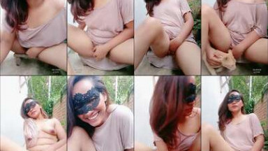 Zahra Omek Outdoor Samping Rumah - Prank Ojol