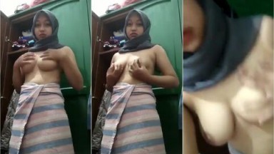 Pap Toket Dari Cewek Jilbab Remaja ABG 19yo Manis Nih - bokep jilbab