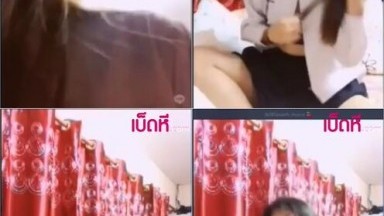 Video Bokep, panggilan seksi, gadis cantik, pelajar biara, panggilan video Line dengan pacar