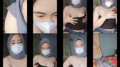 Jilbab Cantik Viral Live Pamer Body Montok